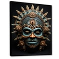 thumbnail image 2 of Designart "Tribal Yoruba African Mask" African Tribal Floater Framed Wall Art Print, 2 of 7