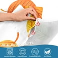 thumbnail image 3 of Yayeee Kitchen Curtains Tier Pair Light Filtering 27"x36" Rod Pocket Short Cafe Window Panel, Yellow Leaves, 3 of 7