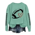 thumbnail image 1 of WEAIXIMIUNG Sweat-Shirt pour Femmes avec Capuche Manches Longues Col Rond Imprimé Graphique Football, 1 of 4