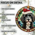 thumbnail image 4 of Portuguese Water Dog Ornaments Ceramic For Christmas, Stained Glass Ornaments Ceramic Christmas 2025, 4 of 7