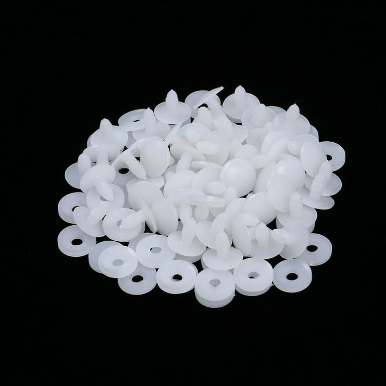 50 Set DIY Doll Joints Doll Toy Accessories Doll Skeleton Joints Plastic Doll  Joints Supplies White Size 15MM 