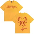 thumbnail image 1 of Cantante Kenia Os Hip Hop estampado Tshrit hombres mujeres sueltos de gran tamaño diario manga corta Tshrits adolescentes,Yellow,M, 1 of 5