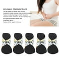 thumbnail image 4 of 5pcs Reusable Menstrual Pads High Absorption Leak Proof Super Cloth Menstrual Pads Reusable Sanitary Pads Mama Panty Liners Washable Sanitary Pad for Female, 4 of 7