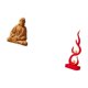 thumbnail image 5 of Figura Abstracta De Jesús Con Fuego, Estatua De Resina, Escultura Moderna Coleccionable, Adorno Para Pasillo, Dormitorio, Oficina, Escritorio, Chimenea, Patio, Estantería., 5 of 8