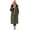 Dark Olive Green, variant on Plus Size The Arctic Parka In Extra Long Length