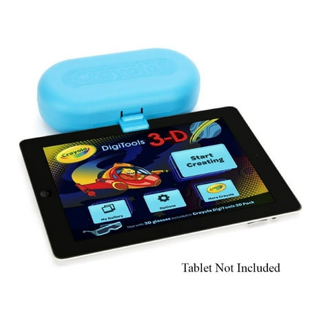 Griffin GC35974 Crayola DigiTools 3-D Pack for iPad-Blue