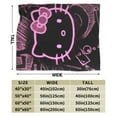 thumbnail image 2 of Hello Kitty Blanket, Super Soft Throw Blanket, Cozy Flannel Blankets For Boys Girls, Warm Blankets For Couch Sofa Bed, 60"X50", 2 of 9