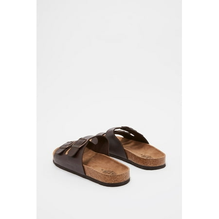 double buckle slides mens