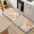 thumbnail image 5 of Pioneer Flower Floral Print Pattern Kitchen Rug Mat,Kitchen Runner Rugs Non Skid Washable,Decorative Kitchen Floor Mats for Kitchen,Sink,Laundry,17"x47.2", 5 of 7
