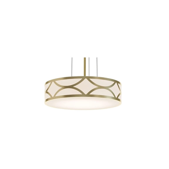 LAKP16LAJUDGD AFX Lake - 30W 1 LED Pendant In Contemporary Style-4 Inches Tall and 16 Inches Wide-Gold Finish
