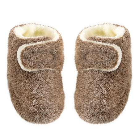 

Tarmeek Unisex Fleece Cotton Booties Cozy Fleece Booties Winter Warm Socks Newborn House Slipper 0-24M