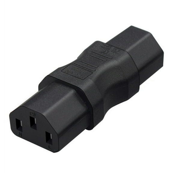 Double IEC320 C13 Socket Power Extension Adapter PVC Electrical Power Outlet Connection C13 to C13 3-Hole Female Adapter
