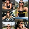 thumbnail image 3 of Fozono Classic Retro Aviator Sunglasses for Men and Women, UV Protection, 3 of 5