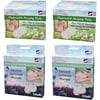 NuAngel All-Natural Washable Cotton & Biodegradable Disposable Cotton Nursing Pad Set, White