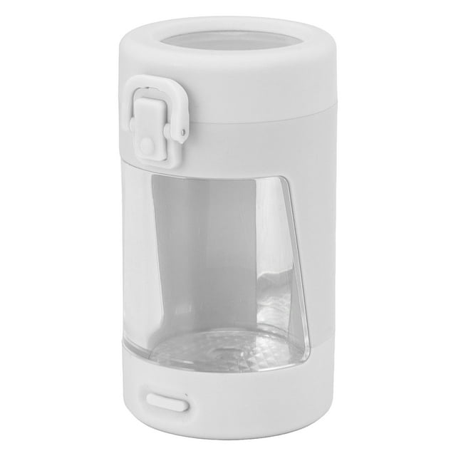 Jarre de Visualisation Grossissante avec Lumière LED, Jarre avec Lumière LED avec Lumière LED et Loupe Verre Transparent Pot de Stockage Remarquable Clarté