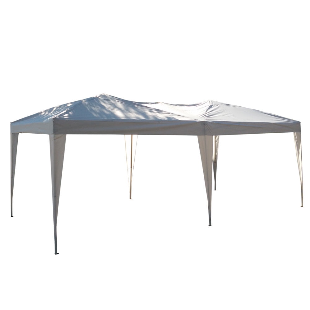 UBesGoo Easy Pop Up Canopy Party Tent, 10 x 20-Feet, White ...