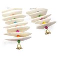 thumbnail image 2 of Cuttlefish Bone Parrot Chew Bite Toy Bell Supply Calcium Molar Tool for Bird Squirrel, 2 of 8