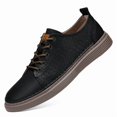 thumbnail image 2 of Men's Low-Top Lace-Up Casual Sneakers Flat Sole Stitched Detail Comfort Walking Shoes for Daily Commute, 2 of 7