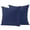 Navy Blue, variant on Lumbar Pillow Covers 12 x 20 Inches, Burnt Orange Waterproof Throw Pillow Cover Set of 2, Minimalist Modern Solid Color Orange Decorative Rectangle Cushion Covers for Patio/Tent/Couch/Garden