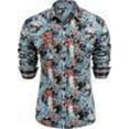 thumbnail image 3 of COOFANDY Mens Paisley Printed Shirts Casual Long Sleeve Button Down Shirts Floral Dress Shirt with Pockets, 3 of 5