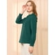 thumbnail image 4 of AllegK Dde San Patricio profesional Blusas de gade manlarcon cuello alto elegante pamujer De color verde oscuro L, 4 of 6