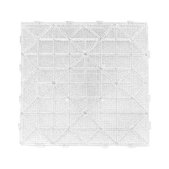 ZJNGJC Planches de Perles à Fusible 5 mm Plaques Perforées en Plastique Transparent pour Perles d'Artisanat pour Enfants 1 Paquet