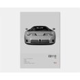 thumbnail image 1 of Pop-póster de coche deportivo francés en blanco y negro, Estética de lujo, Impresión de lienzo Chiron para arte de pared, decoración de la habitación del garaje del hogar, 1 of 4