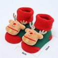 thumbnail image 4 of REDARER Baby Christmas Socks Santa Snowman Knit Design, Cute Plush Figure Socks for Toddlers, Non-Slip First Walkers,Size:One Size, 4 of 4