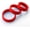Red, variant on LeLuv Flat Band-Style Smooth Silicone Cock Ring | 38mm/43mm/48mm Red (3 Pack )