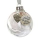 thumbnail image 2 of Adorno Navideño Conmemorativo, Diseño de Bola de Plumas, Mensaje "Un Trocito de Mi Corazón Está En El Cielo", Elegante Cinta Decorativa, Decoración para Árbol de Navidad, Homenaje a Seres Queridos, J, 2 of 4