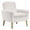 White, variant on Modern Accent Fabric Chair Single Sofa Comfy Upholstered Arm Chair Living Room Furniture Mustard Yellow