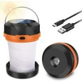 thumbnail image 1 of Lámpara de camping, linterna portátil recargable por USB, minilinterna portátil con 3 modos de iluminación ajustables, para bricolaje, sótano, tienda de campaña, iluminación de emergencia, 1 of 5