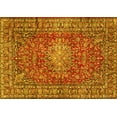 thumbnail image 1 of Ahgly Company Indoor Rectangle Persian Yellow Traditional Area Rugs, 2' x 5', 1 of 4