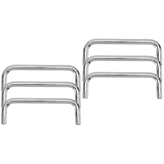 Worgeous 6-Piece U-Shaped Metal Drawer and Door Handles for Sliding Gates and Home Cabinets