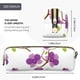 thumbnail image 3 of Fotbe Orchids Flowers Estuche para Lápices de Cuero con Estampado, Estuche con Cremallera Resistente, Organizador Compacto y Elegante para Papelería, 3 of 7