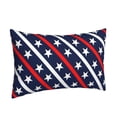 thumbnail image 2 of Fotbe Patriotic Star Pattern Pillow Cases - Envelope Closure - Luxury, Extra Soft, Cooling Pillow Covers - Wrinkle, Fade, Stain Resistant-16"x24", 2 of 9
