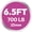 6.5 ft Barbell 35 lb, 1000 lb, Pink & Silver, variant on HANDBODE 6.5ft Olympic Barbell, 35lb, 1000lb Capacity Weightlifting Bar with Deep Knurled Anti-Slip for Home Gym, Silver & Pink