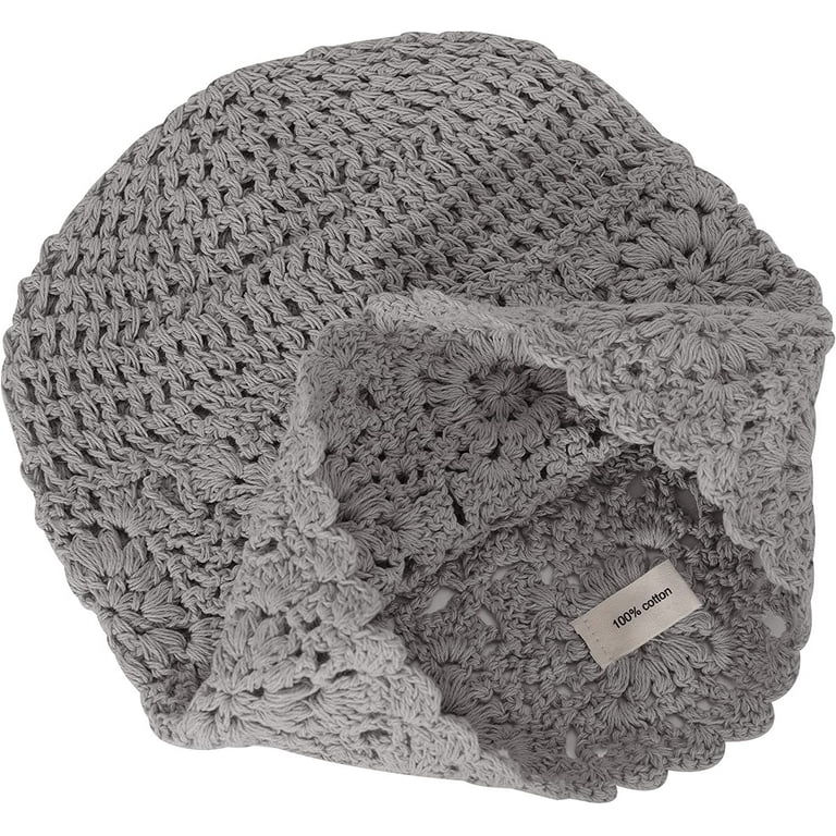 ZLYC Women Cotton Crochet Slouchy Beanie Hat Handmade Knit ZLYC Women Cotton Crochet Slouchy Beanie Hat Handmade Knit