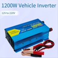 thumbnail image 2 of Solar Inverter 12V to 220V Modified Sine Wave 1200W Car Inverter Conversion Power Supply, 2 of 7