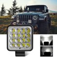 thumbnail image 1 of Luz De Trabajo Led Cuadrada Impermeable Luces De Conducción Todoterreno Para Camiones Tractores 3.3In 160W Advancent VI012436-01, 1 of 6