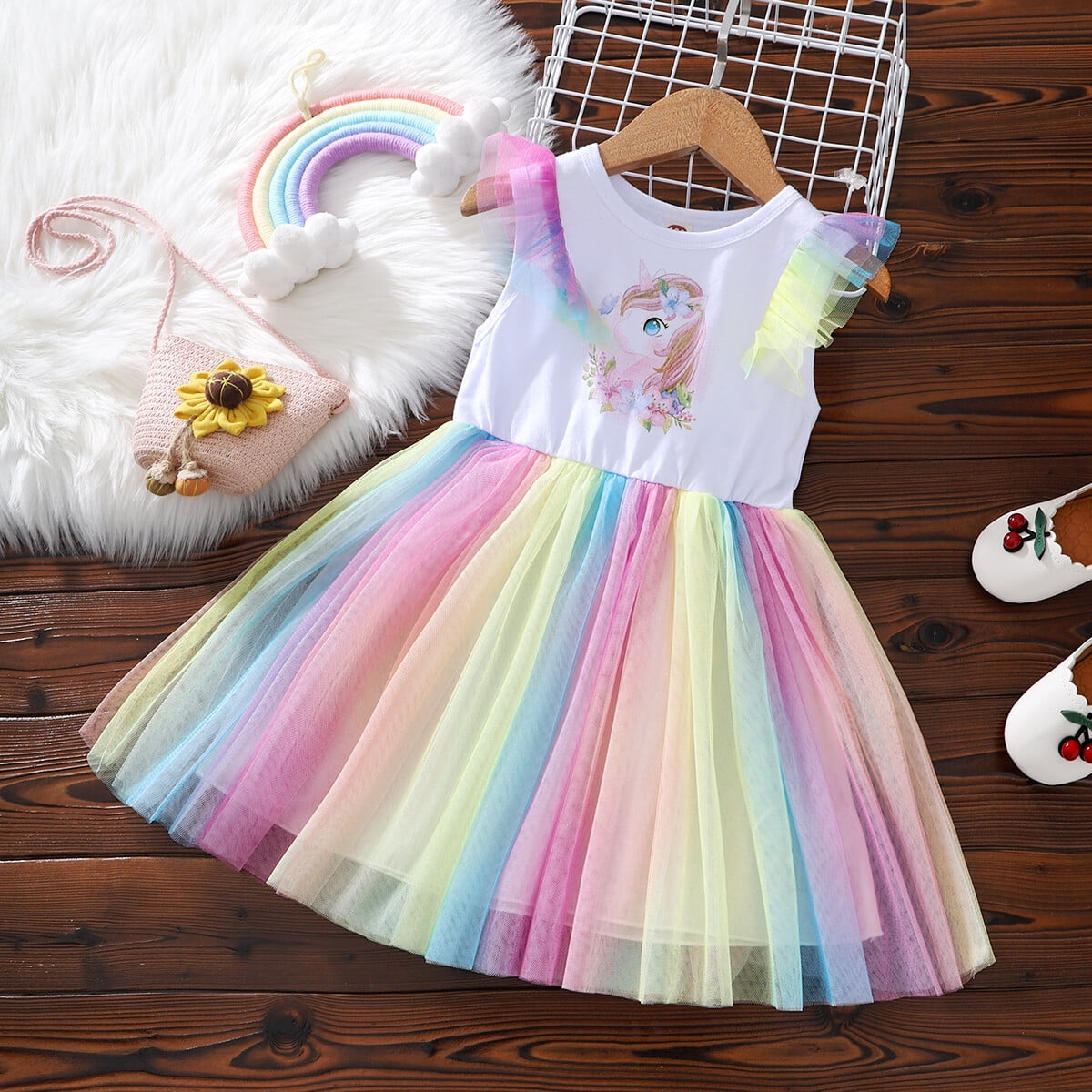 Buy Baby Girls Rainbow Unicorn Tutu Dress Princess Fancy Dress Birthday  Pageant Party Dresses Girls Christmas Halloween Pony Dreams Princess for Baby  Girls & Kids for 3-14 Y,With Headband Online at desertcartINDIA