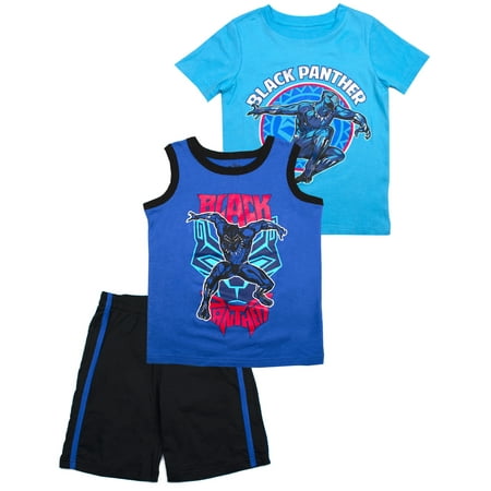 Muscle Tank, Tee, and Shorts, 3-Piece Outfit Set (Little Boys)