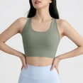 thumbnail image 5 of qelini Sports Bra for Women Wide Strap Breathable Summer Quick Dry Yoga Tank Top Shockproof Sports Bra for Women, 5 of 7
