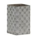 thumbnail image 1 of Olla de cemento Benzara Inc con Patrón rectangular geométrico gris, 1 of 1