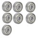 thumbnail image 1 of Rodamientos de bolas de surco profundo de acero sellados de una fila 22mmx6mmx7mm 7pcs, 1 of 3