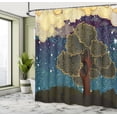 thumbnail image 5 of Ambesonne Funk Art Shower Curtain, Vİbrant Starry Night, 69"Wx84"L, Multicolor, 5 of 5
