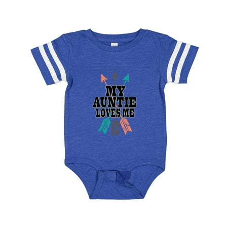 

Inktastic My Auntie Loves Me Tribal Arrows Nephew Gift Baby Boy Bodysuit