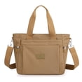 thumbnail image 1 of Bolso de mano de gran capacidad para mujer, sencillo, para ir al trabajo, repelente al agua, con múltiples compartimentos, tipo bandolera para mamá, 1 of 6