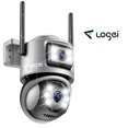 thumbnail image 1 of Cámara de vigilancia inteligente de 8 megapíxeles/4K con alarma luminosa, visión nocturna en color, WiFi 2.4G, detección de movimiento, panorámica de 360°, audio bidireccional, 1 of 7