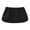 Black, variant on Women's Layering Fake Top Lower Sweep Skirt Cotton Half-Length Shirt Extender